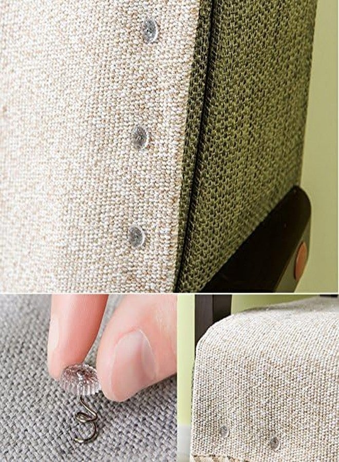 Yoogeer 100Pcs DIY Clear Twist Pins Heads Twisty Pin for Upholstery, Slipcovers and Bedskirts and Other Fabric and Materials Securely in Place - Image 5