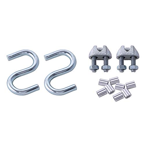HOME MASTER HARDWARE Cable and Pulley Replacement Kit - 4pcs 3" Heavy Duty Pulleys,2pcs Galvanized Aircraft Cables - 3/32 Diameter 12 Fasteners for Overhead Sectional Garage Doors - Image 4