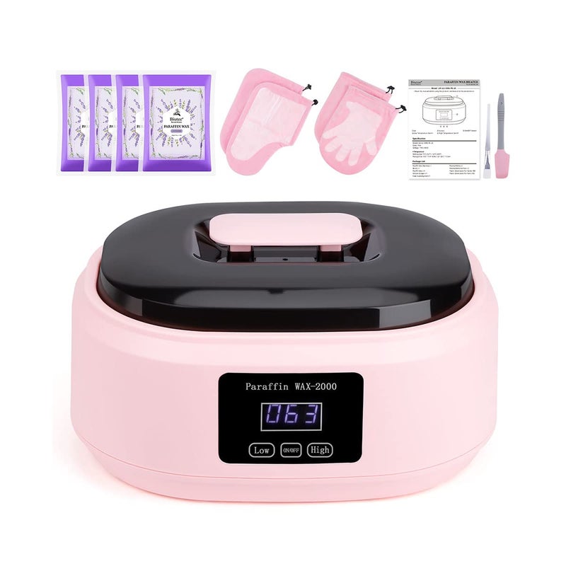 Biutee Paraffin Wax Machine Touchscreen 3500ml Paraffin Wax Warmer with 4 Pack Lavender Wax 30Min Fast Wax Meltdown Temperature Control Paraffin Hot Wax Spa Arthritis Paraffin Bath - Image 1