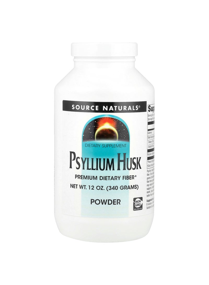 Source Naturals Psyllium Husk Powder, 12 oz (340 g)