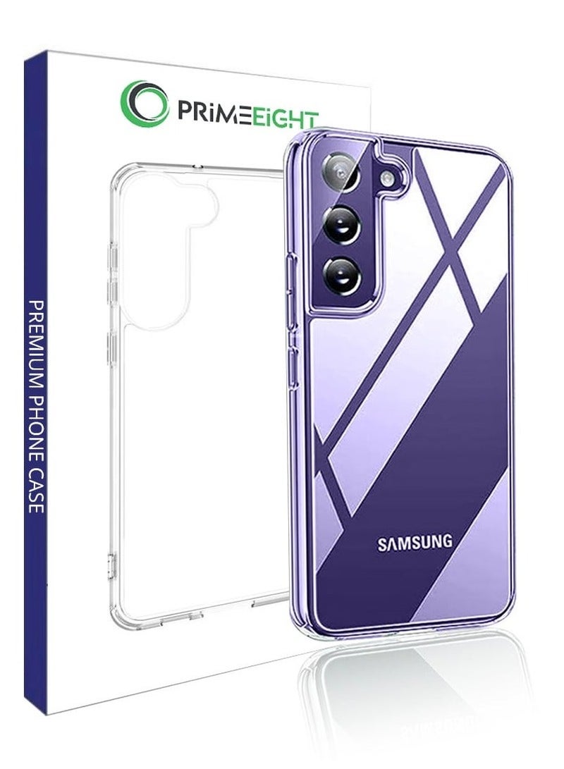 PRIMEEIGHT Transparent Crystal Clear Samsung S24 PLUS Case ANTI YELLOW Shockproof Curved Edges And HD Clear Anti Scratch S24 PLUS - Image 1
