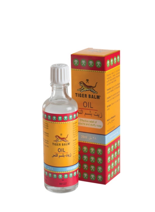 TIGER Balm Oil | Fast and Effective Relief Of Headache, Stuffy Nose, Sprains and Rheumatic Pain | Concentrated Formula Of Natural Herbal Ingredients | 28ml - Image 3