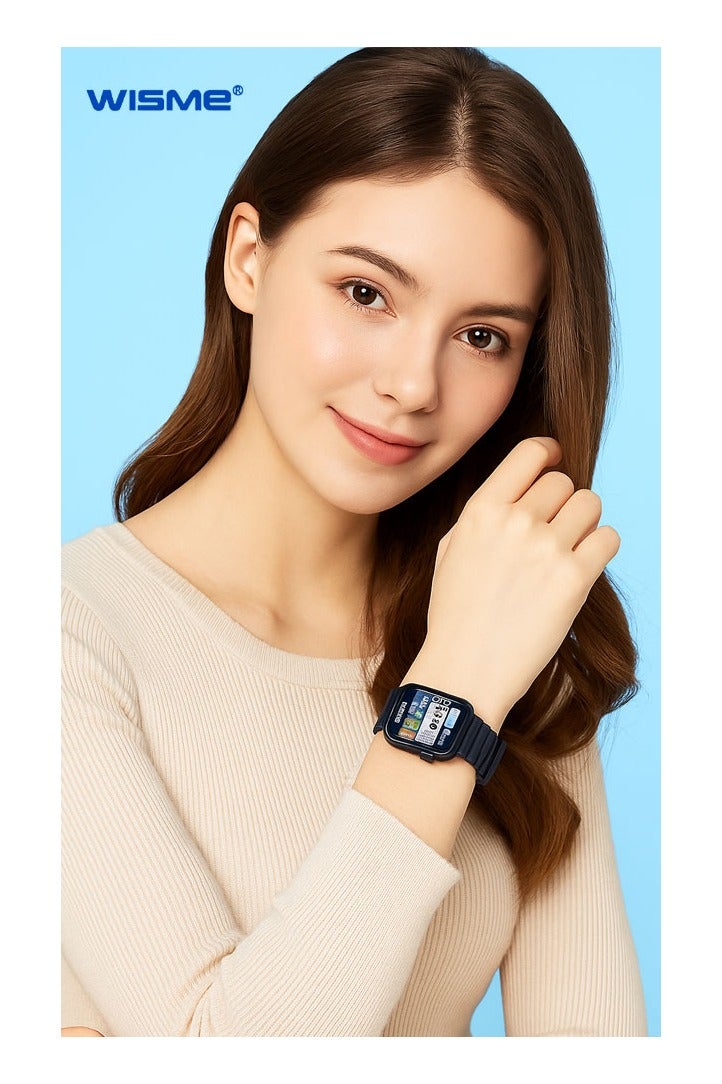 ويزمي ساعة WSME X11 الذكية للرجال مع شاشة AMOLED وتتبع النشاط والنوم وتصميم مقاوم للماء وعمر بطارية طويل متوافقة مع Android وiOS. - Image 2