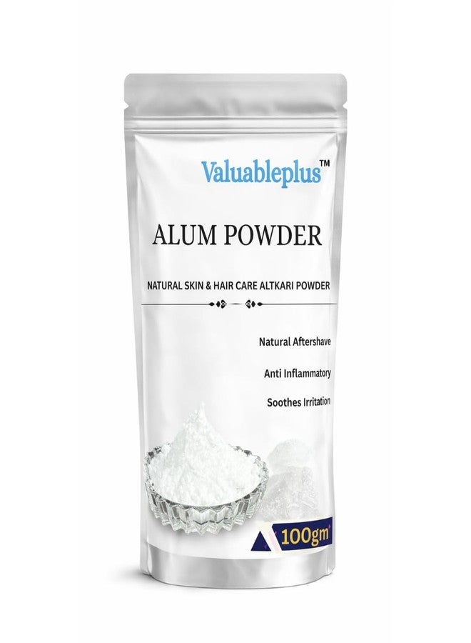 Valuableplus® Organic Phitkari White Pure Alum powder for Face 100Gm - Image 1