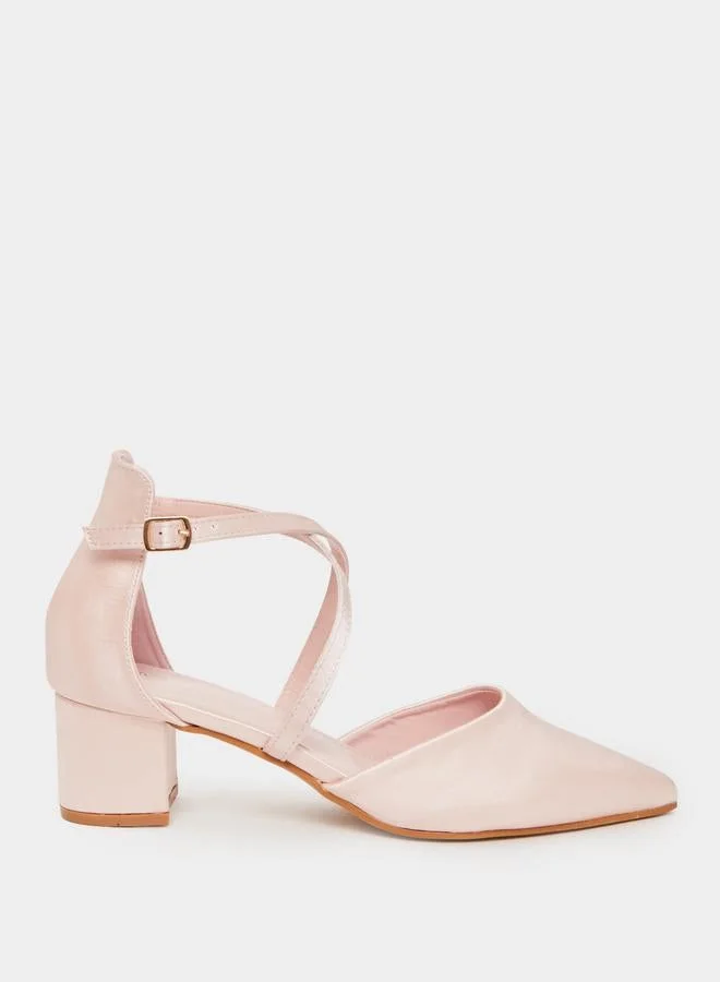 ستايلي حذاء كورت بكعب عريض