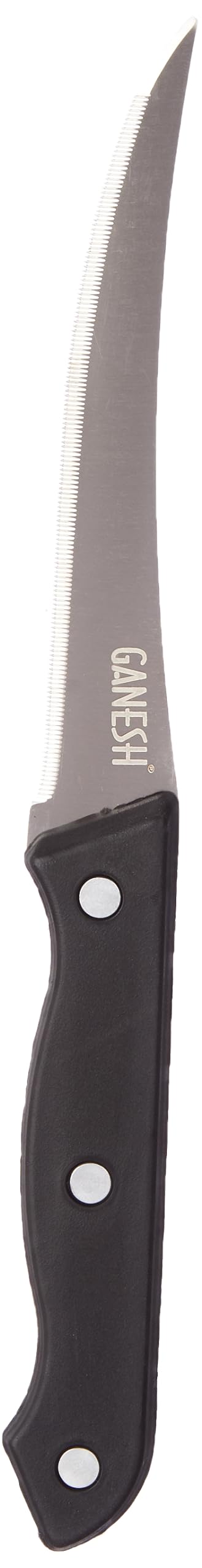 Ganesh Stainless Steel Kitchen Bold Tomato Knife Vegetable Cutting and Chopping Knife, Serrated Edge - Image 1