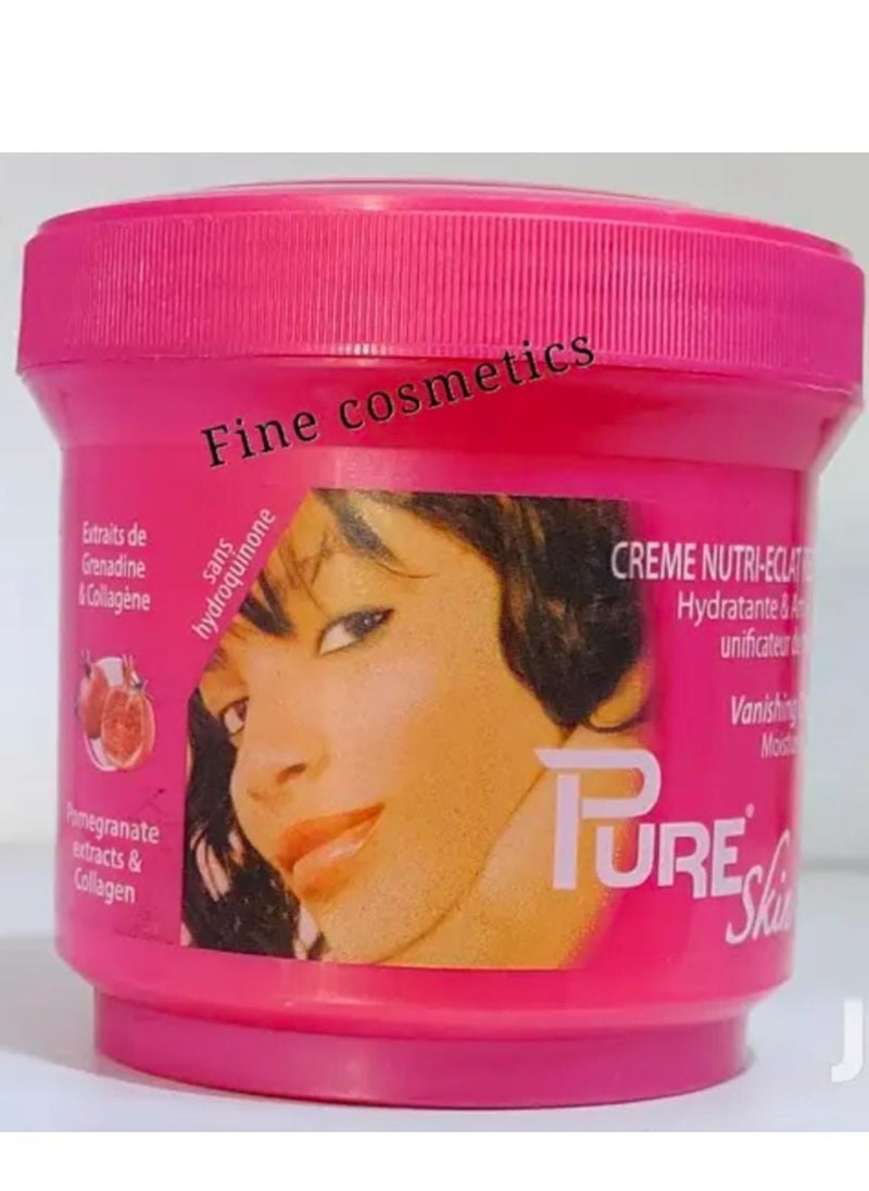 PURE SKIN Foundation cream for bright skin with a sponge to use 