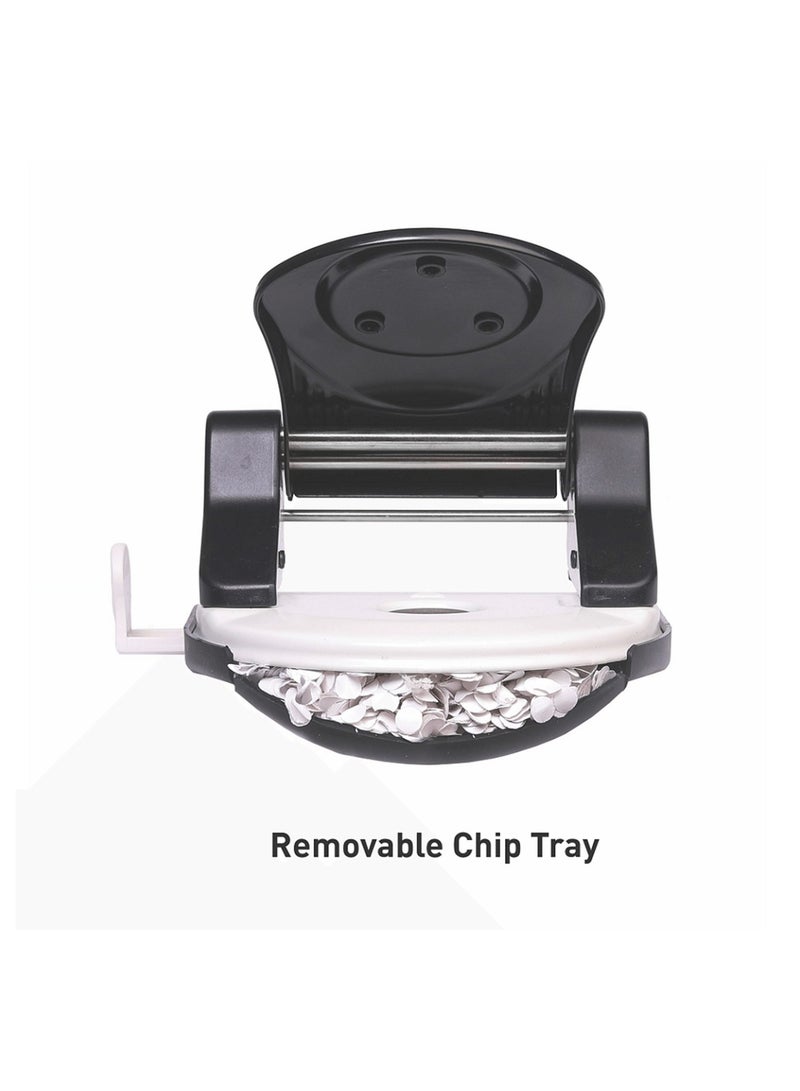 Kangaro مثقاب ورق ثنائي الفتحة 1 قطعة بقدرة 40 ورقة بألوان متنوعة - Image 2