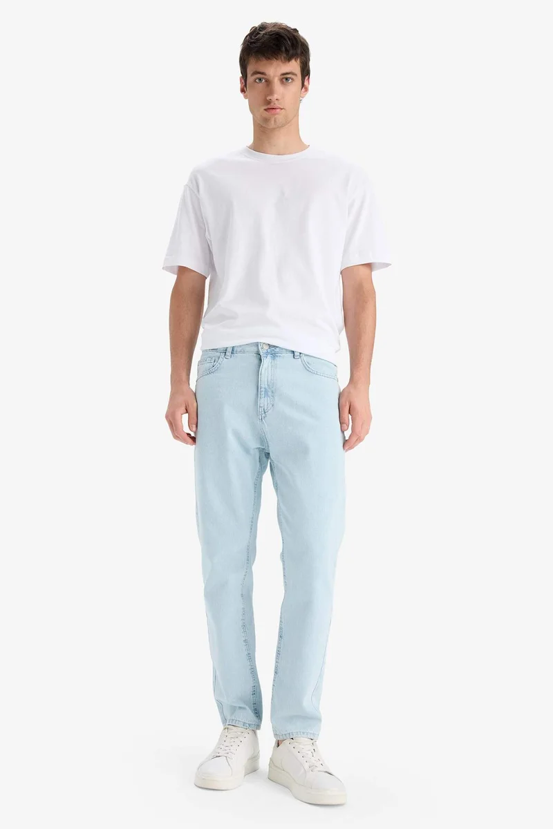 Defacto  Cotton 90's Slim Fit High Waist Skinny Leg Jeans for Men | Best Price UAE