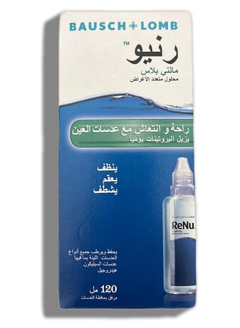 Bausch + Lomb Renu Multi plus contact lenses solution 120 ml