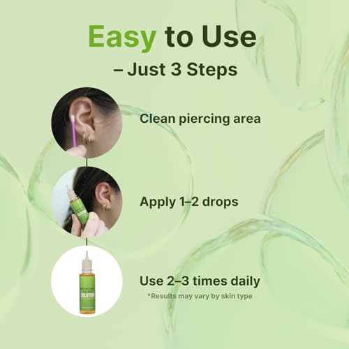 Tobcharm Piercing Bump Solution – Piercing Bump for Ear, Nose & Body – Soothes Keloid Bumps, Reduces Redness & Irritation, Promotes Healing – 15ml - Image 2