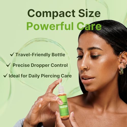 Tobcharm Piercing Bump Solution – Piercing Bump for Ear, Nose & Body – Soothes Keloid Bumps, Reduces Redness & Irritation, Promotes Healing – 15ml - Image 4