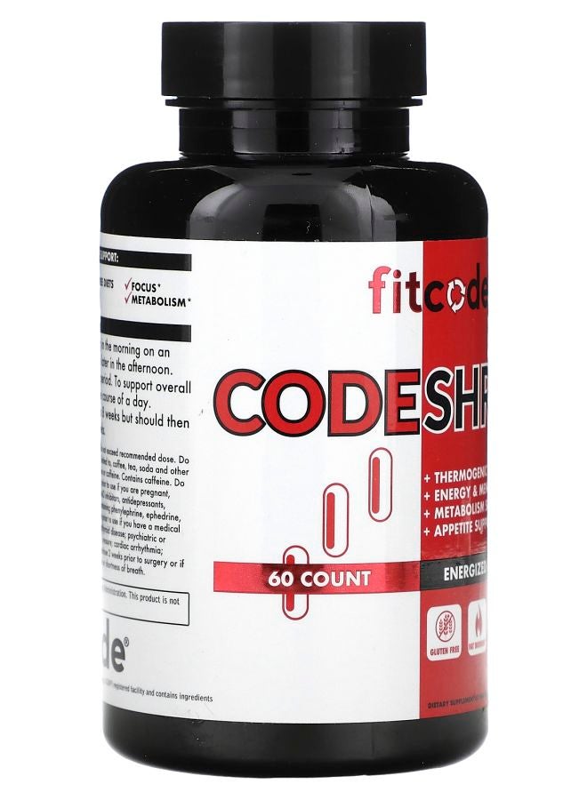 fitcode CodeShred  60 Veggie Capsules - Image 2