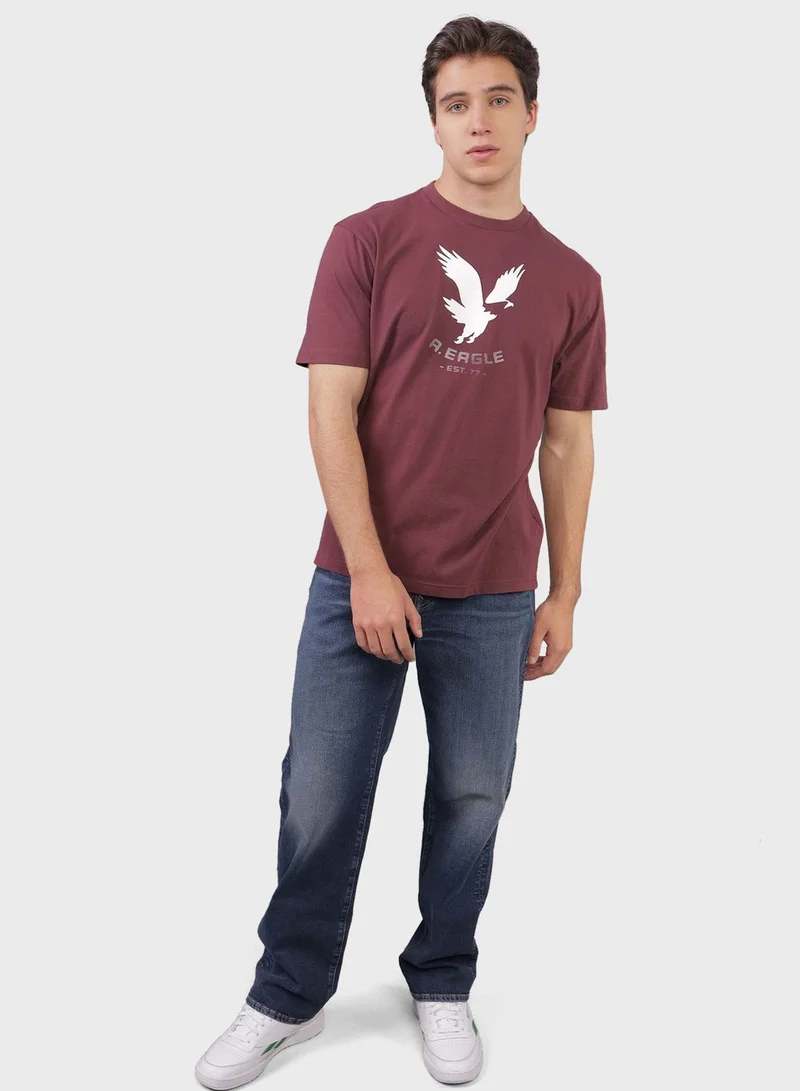 American Eagle Logo Crew Neck T-Shirt
