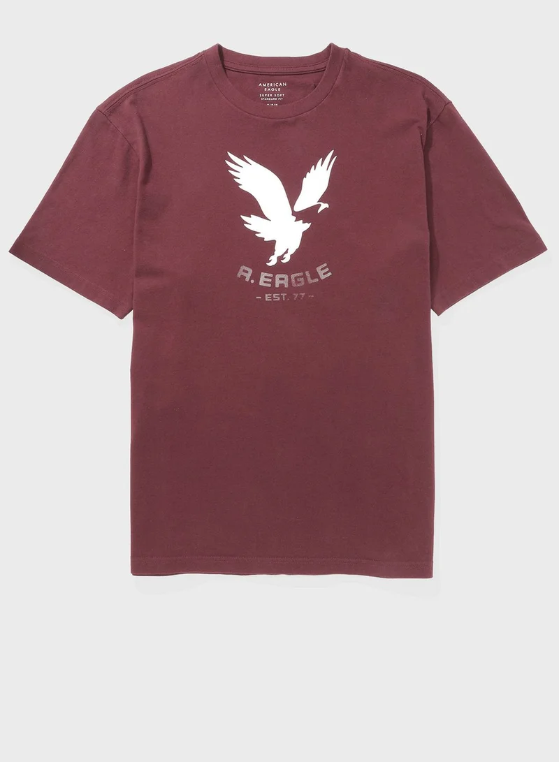 American Eagle Logo Crew Neck T-Shirt