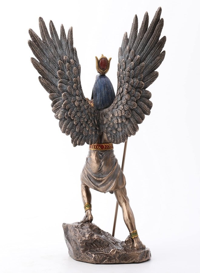 Veronese Design 10 3/8 Inch Egyptian Sun God Ra Cold Cast Resin Antique Bronze Finish Sculpture - Image 3