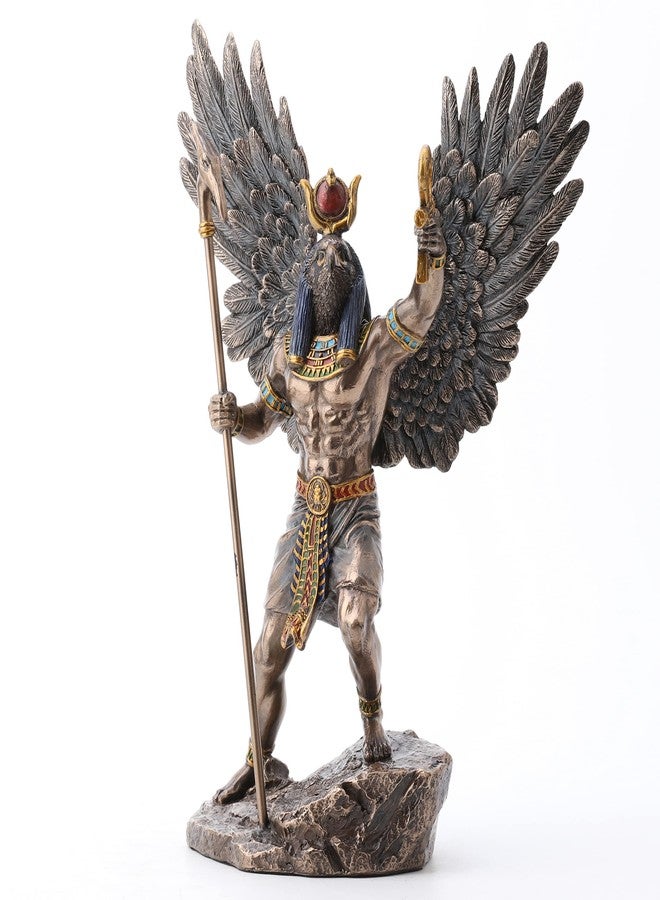Veronese Design 10 3/8 Inch Egyptian Sun God Ra Cold Cast Resin Antique Bronze Finish Sculpture - Image 4