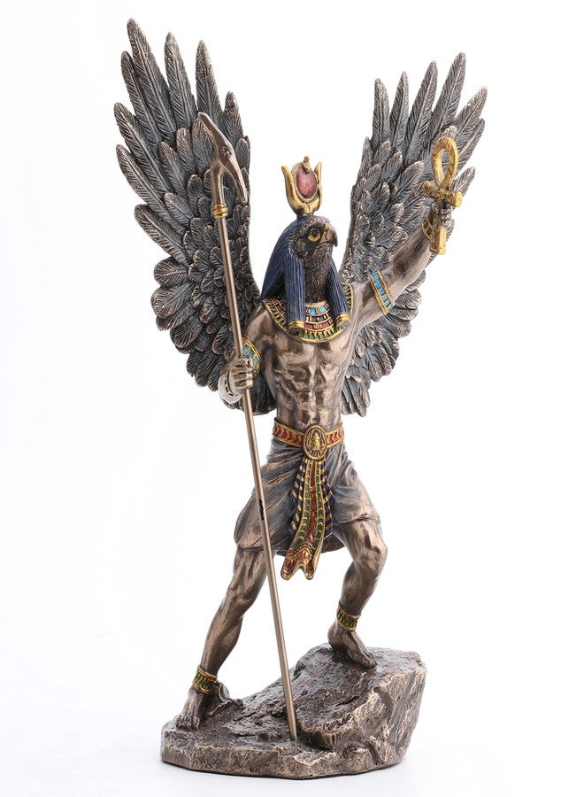 Veronese Design 10 3/8 Inch Egyptian Sun God Ra Cold Cast Resin Antique Bronze Finish Sculpture - Image 1