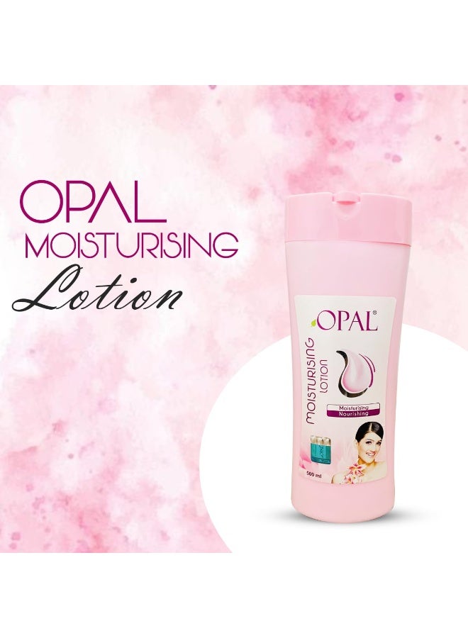 Opal Moisturising Body Lotion For Dry Skin | Fast Absorbing & Winter Body Milk Lotion | Nourishing Body Lotion For Women & Men All Skin Types- 500ml - Image 2