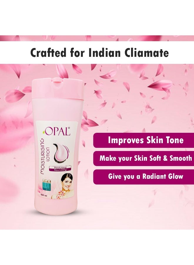Opal Moisturising Body Lotion For Dry Skin | Fast Absorbing & Winter Body Milk Lotion | Nourishing Body Lotion For Women & Men All Skin Types- 500ml - Image 4