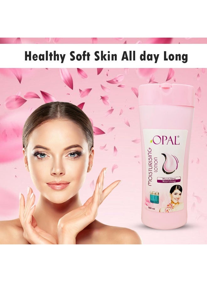 Opal Moisturising Body Lotion For Dry Skin | Fast Absorbing & Winter Body Milk Lotion | Nourishing Body Lotion For Women & Men All Skin Types- 500ml - Image 3