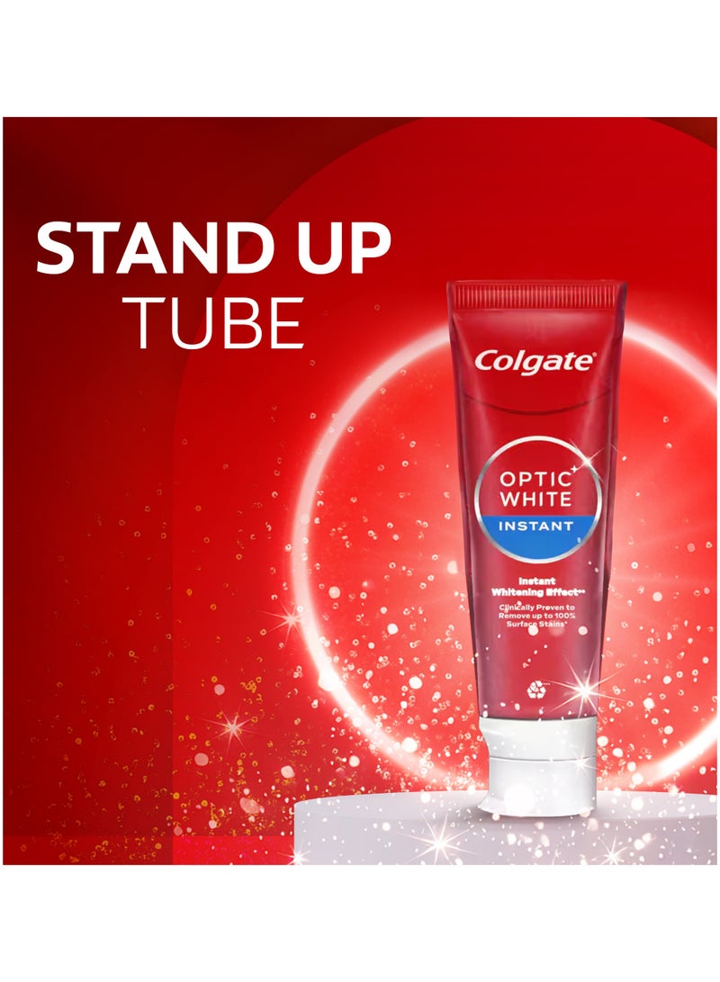 Colgate Optic White Instant Whitening Toothpaste Pack of 2 - Image 4