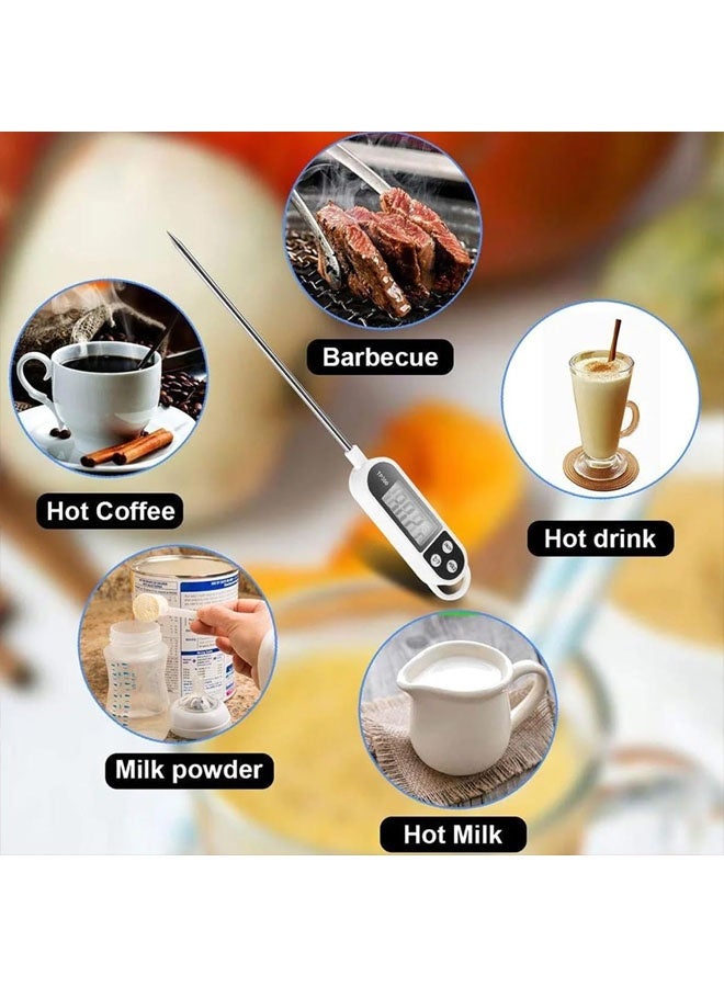 مقياس حرارة رقمي فوري القراءة للحوم، مناسب للطبخ والطهي في المطبخ، لقياس حرارة الطعام والحلويات، ومناسب للزيت والقلي العميق والشواء والتدخين. - Image 4