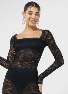 Ginger Lace Detail Maxi Dress  - Image 3