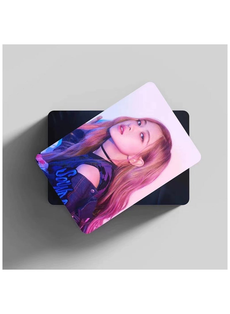 NIBEMINENT 55 Pcs Kpop BLACKPINK - ROSE Lomo Cards Card For Fans Collection Gifts - Image 3