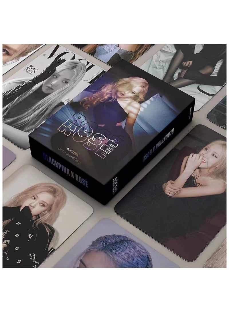 NIBEMINENT 55 Pcs Kpop BLACKPINK - ROSE Lomo Cards Card For Fans Collection Gifts - Image 1