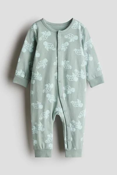 H&M Printed cotton sleepsuit