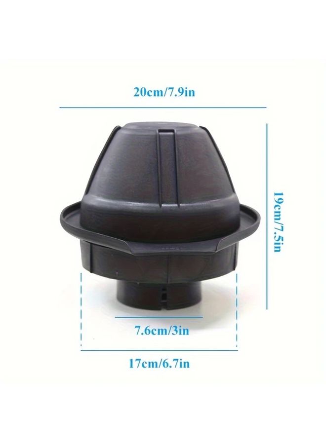 Universal Car Snorkel Head Replacement 85MM 3 4IN Air Intake Inlet Mushroom Design - Image 3