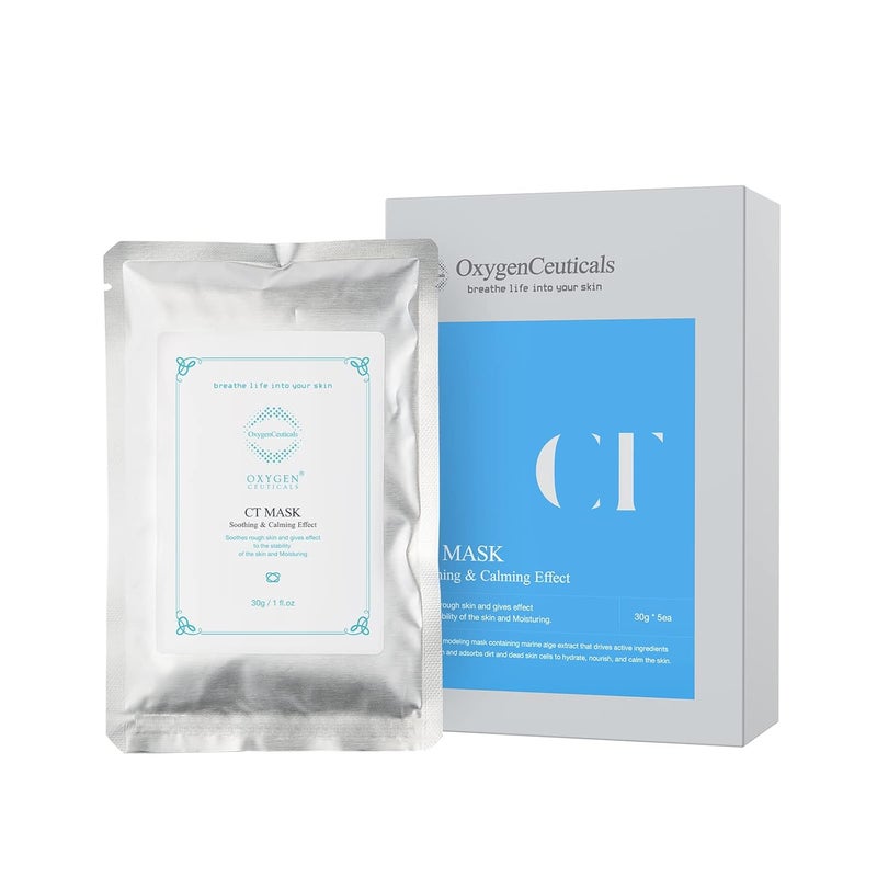 CT Mask  Premium Menthol Cooling  Calming PeelOff Algae Mask for Face 30g x 5 Packs