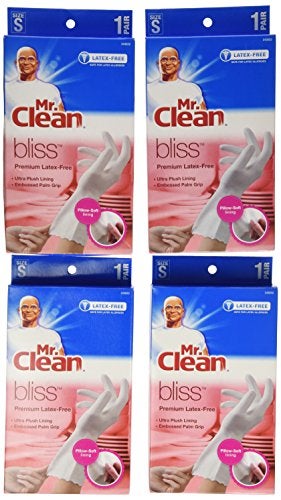 Mr Clean Mr. Clean Bliss Premium Latex-Free Gloves, Small, 4 Pair - Image 2
