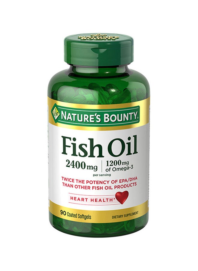 NATURE'S BOUNTY Double Strength Odorless Fish Oil - 90 Softgels  - Image 1