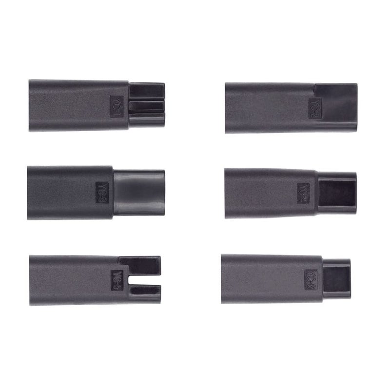 cablecc 6pcsSet Female USBC to DC 5V 2Pin Power Charge Adapter for Electric Hair Clipper Beard Trimmers Shavers Beauty Instruments