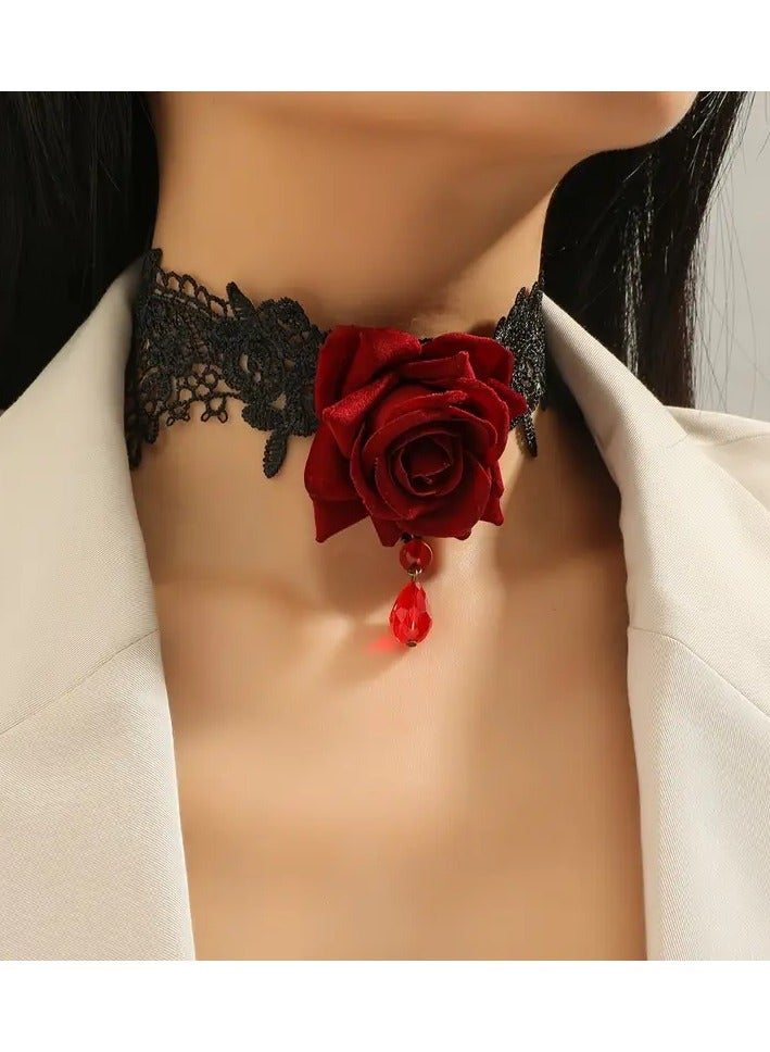 جلوسكي قلادة الدانتيل الزهرة الشخصية للنساء - Image 2