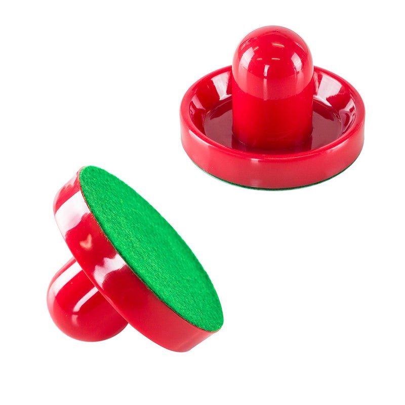 Super Z Outlet Super Z Outlet Light Weight Air Hockey Red Replacement Pucks & Slider Pusher Goalies for Game Tables, Equipment, Accessories (2 Striker, 4 Puck Pack)  - Image 3