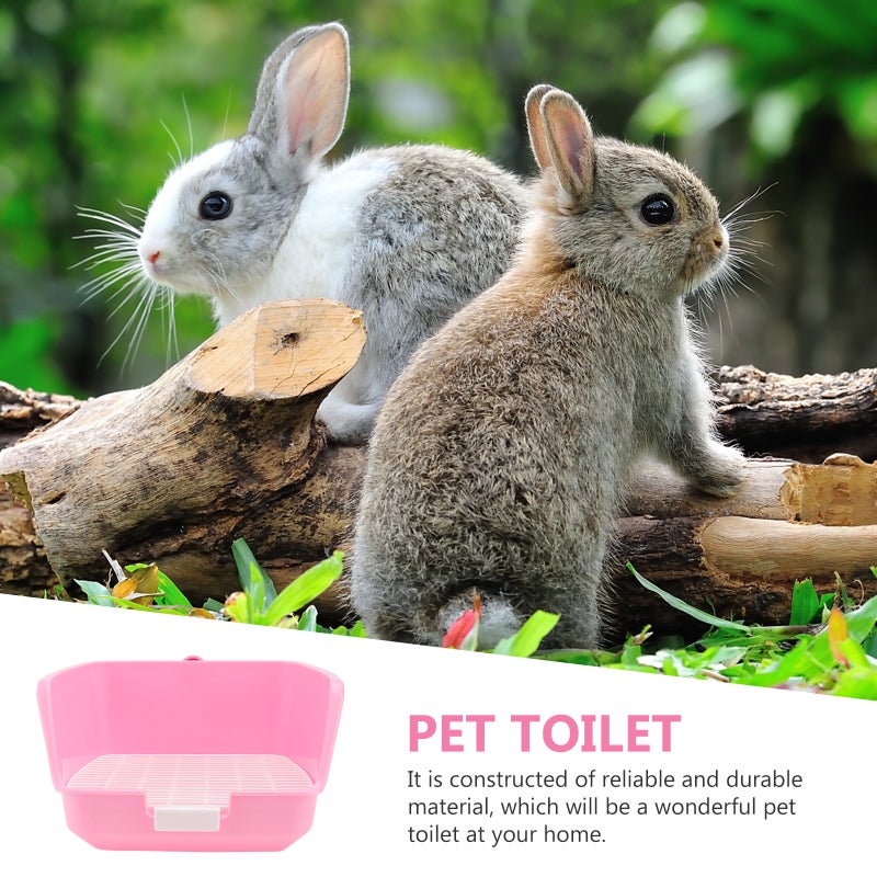 🚽 مرحاض حيوانات أليفة متين للأرانب والحيوانات الصغيرة تصميم سهل التنظيف - Image 5