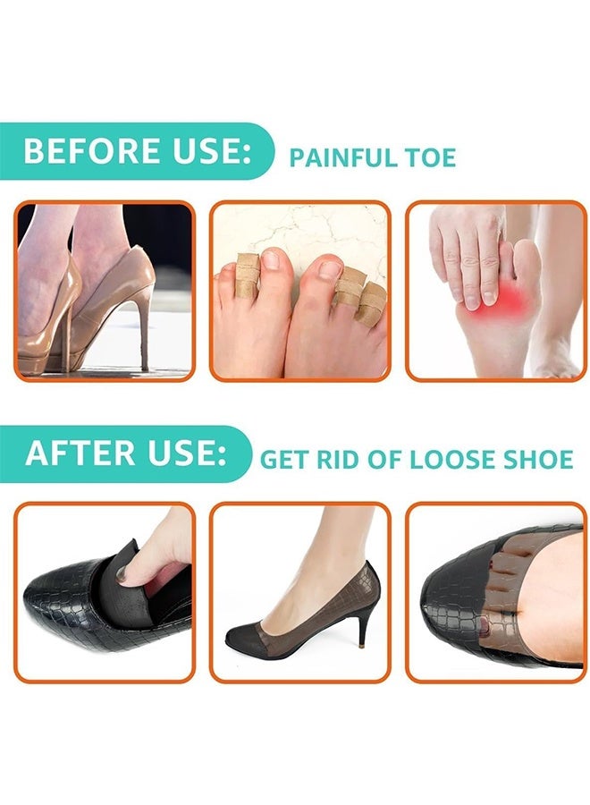 جي أس 3 أزواج حذاء ملء إدراج، إدراج وسادة إصبع القدم لجعل الأحذية تناسب أقوى حجم حذاء رغوة الذاكرة مخفض، للكعب العالي، أحذية اللباس، العادي، الشقق - Image 2
