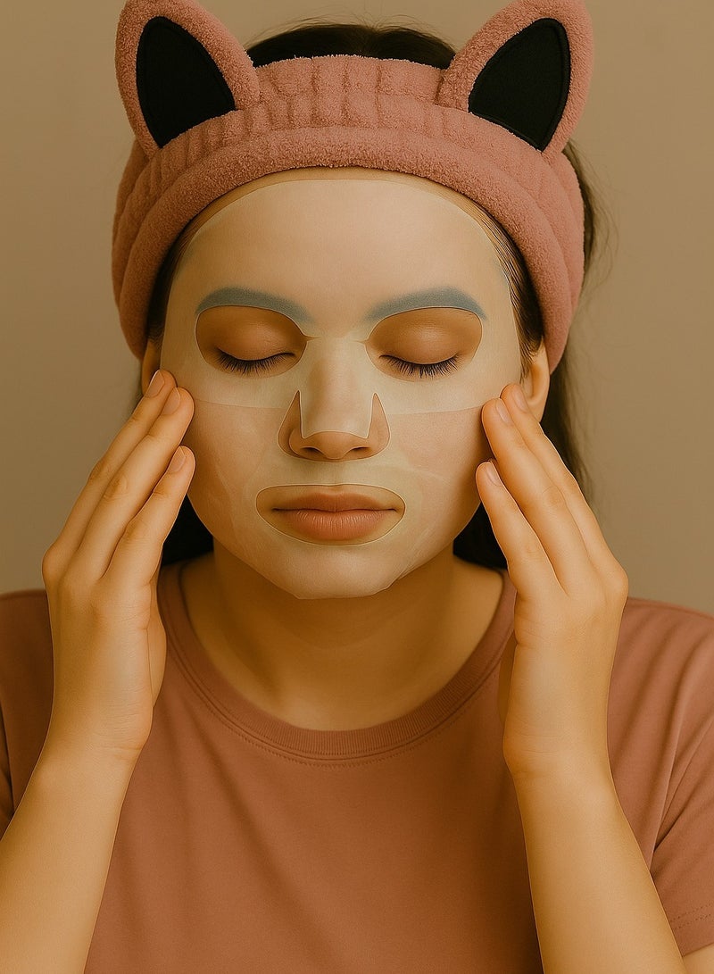 Soft Fur Cat Ear Hair Band - Cute Style for Girls - Cashmere Color - Image 1