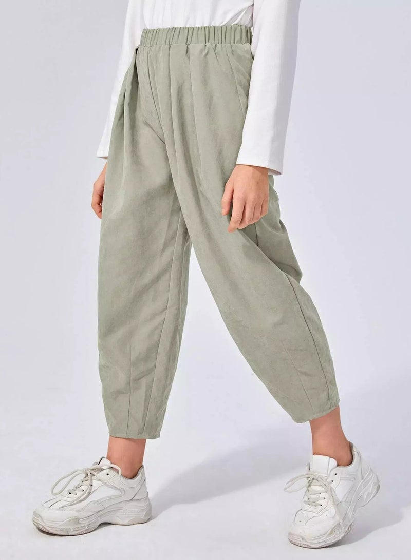Girls Fold Pleated Detail Pants  - Image 4
