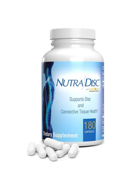 Nutra Disc Joint Support Supplement - 180 Capsules - Glucosamine Chondroitin for Joint Pain, Disc and Connective Tissue Health - with Meriva Curcumin Extract and Z-Pro Enzyme Blend