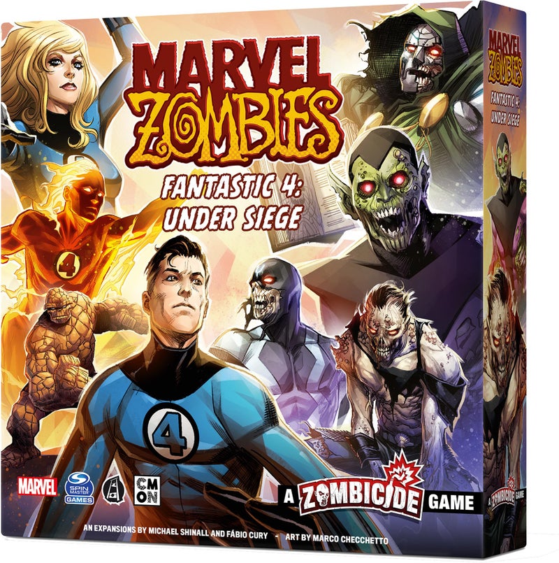 CMON Marvel Zombies A Zombicide Game Fantastic 4 Under Siege Defend or Corrupt Marvels First Family in the Apocalypse Cooperative Strategy Game Ages 14 16 Players 90 Min Playtime Made by CMON - Image 3