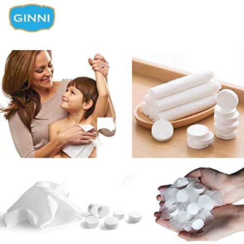 Ginni Clea Cleansing & Makeup Remover Wet Wipes - Rose (30 Wipes/Pack, Pack of 3) | Magic Coin Tablet Tissues (50 Pcs) - Image 4
