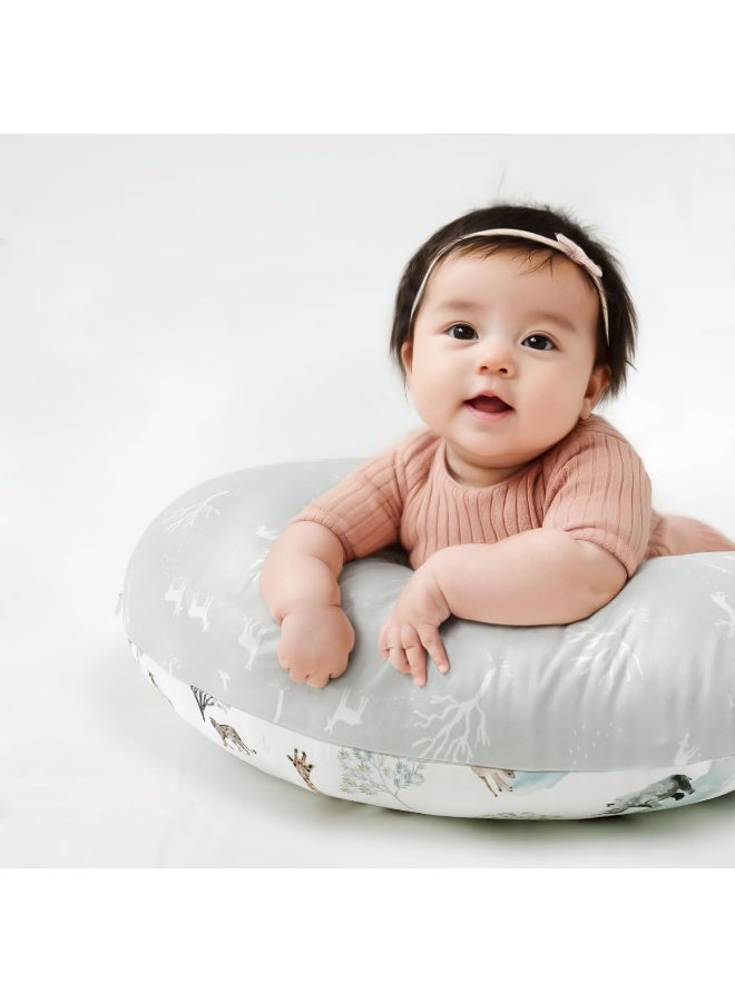 GRSSDER Nursing Pillow Cover Stretchy Minky Removable Nursing Covers for Breastfeeding Pillows, Ultra Soft Comfortable Slipcover for Boy and Girls, Stylish Pretty Savannah - Image 5