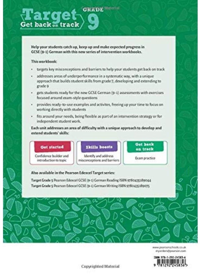 Target Grade 9 Writing Edexcel GCSE (9-1) German W - Image 2