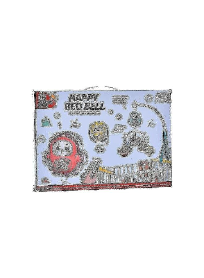 Happy Bed Bell With 5 Cute Doll Rattles Cam Be Uninstalled At Any Time For Baby'S Amusement - Multi Color 