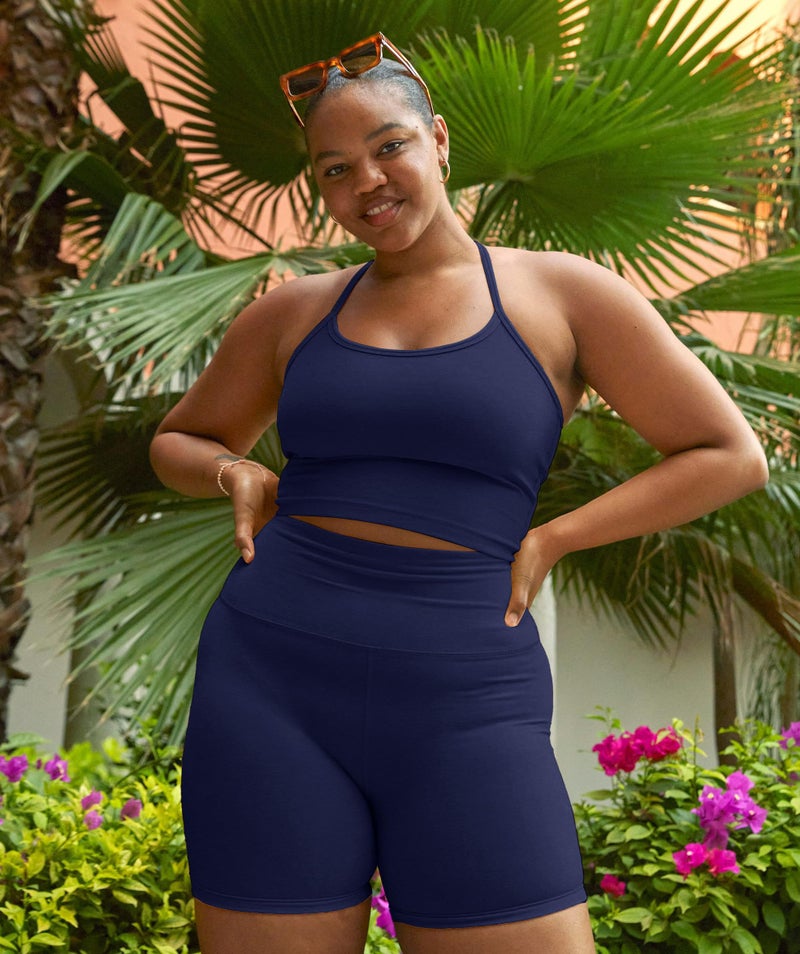 VALANDY Creamlush Plus Size Biker Shorts for Women - 8" High Waisted Ultra Soft Yoga Shorts(L-5XL) - Image 3