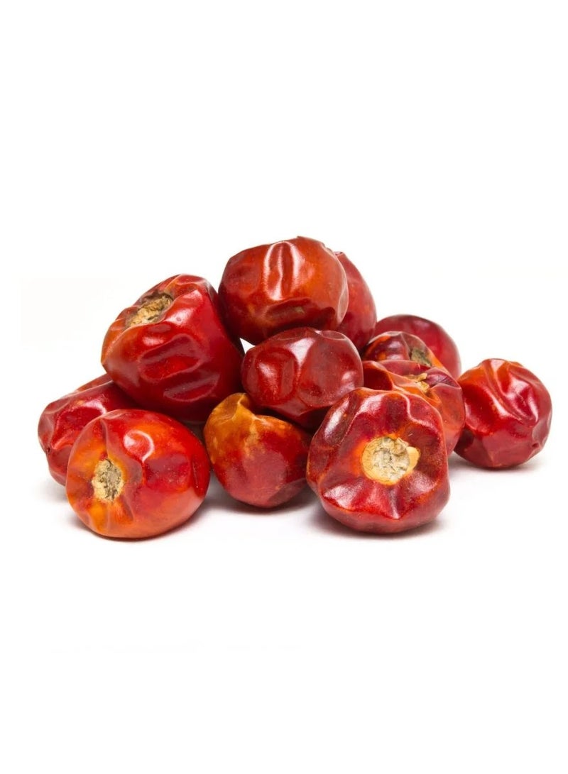 Round Red Chilli 200g | Whole Dried Red Chili | Natural Spicy Pepper for Cooking